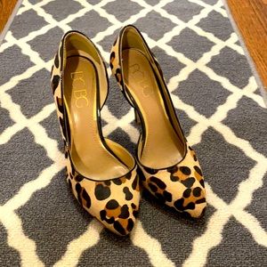 BCBG leopard heels